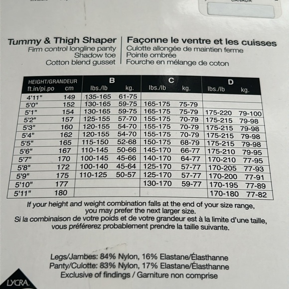 4/$20 Secret Collection Shape & Silky Control B Pantyhose 2 Pairs New Packages - Picture 6 of 12